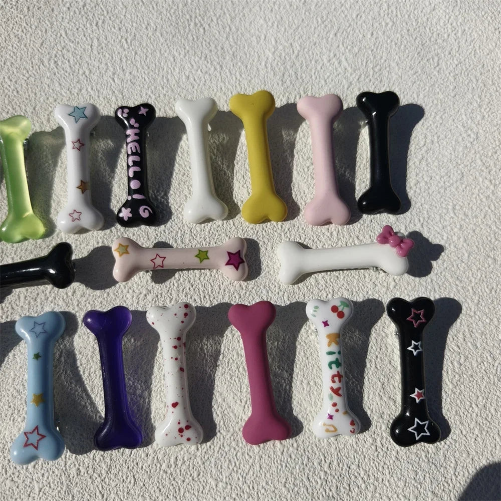 Charm Dog Hair Band Pet Dog Bone Design Fashion Hair Decoration Barrettes Hairpin Headwear Hair Clips Cat Supplies | 0