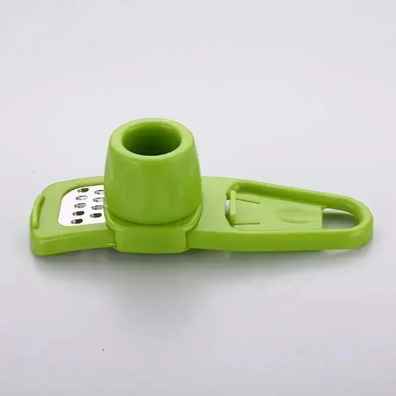 Hot 1 Pack Mini Garlic Grinder Creative Garlic Press Kitchen Garlic Mash Manual Mashing Green Kitchen Gadgets Accessories | Color:green
