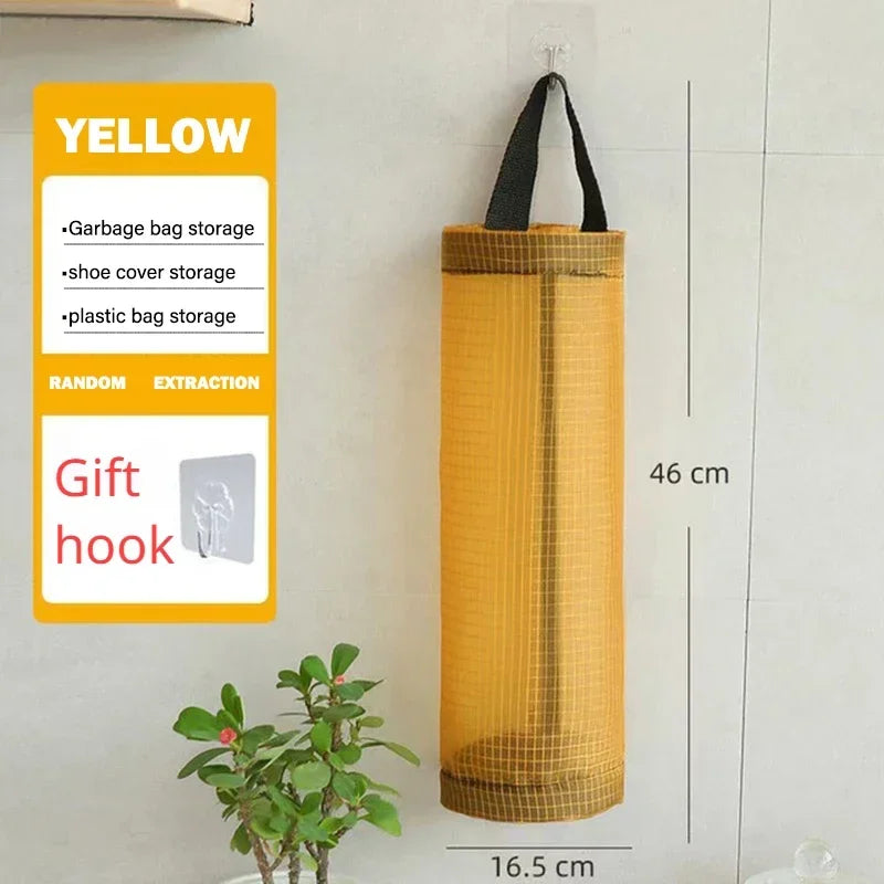 Kitchen Organizer Garbage Bag Storage Basket Garbage Organizer Plastic Bag Holder Garbage Collection Storage Kitchen Accessories | Color:SN12503