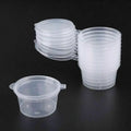 10pcs Disposable Clear Plastic Sauce Pot Chutney Cups Slime Storage Container Box With Lids Kitchen Organizer | Color:35ml