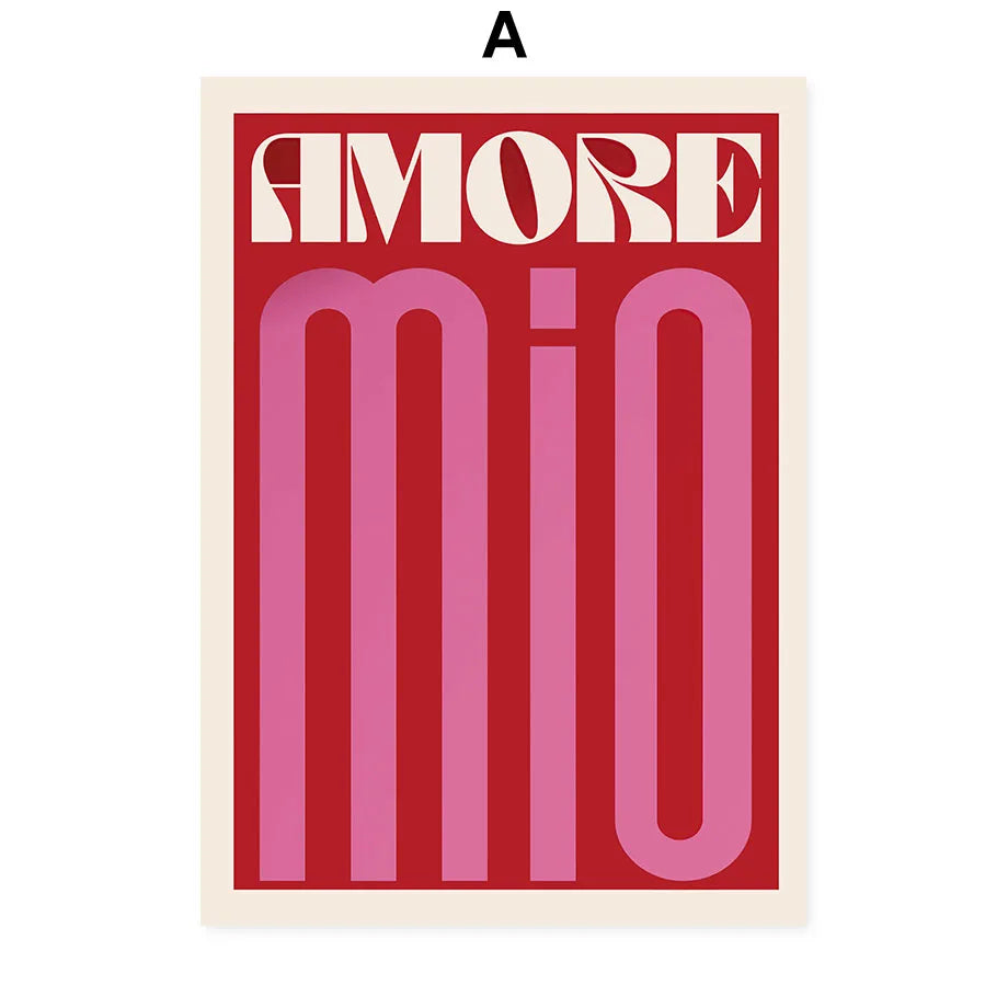 Abstract Mio Flowers Wall Art Posters Gallery Prints Canvas Decorative Painting Wall Decoration Mural Pictures Living Room Decor | Color:A