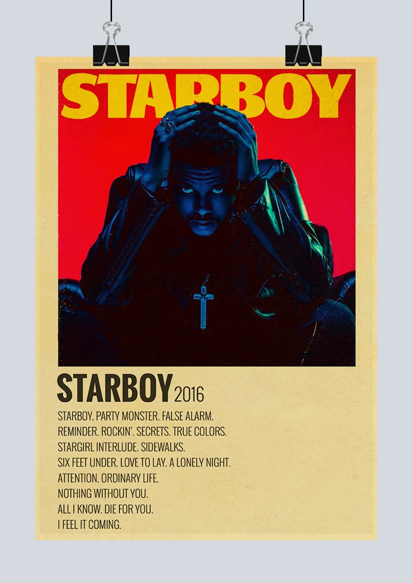 Classic Hot Singer Musician Poster Vintage Kraft Paper Decorative Collection Art Home Study Room Bar Cafe Door Gift Wall Sticker | Color:Q217-1