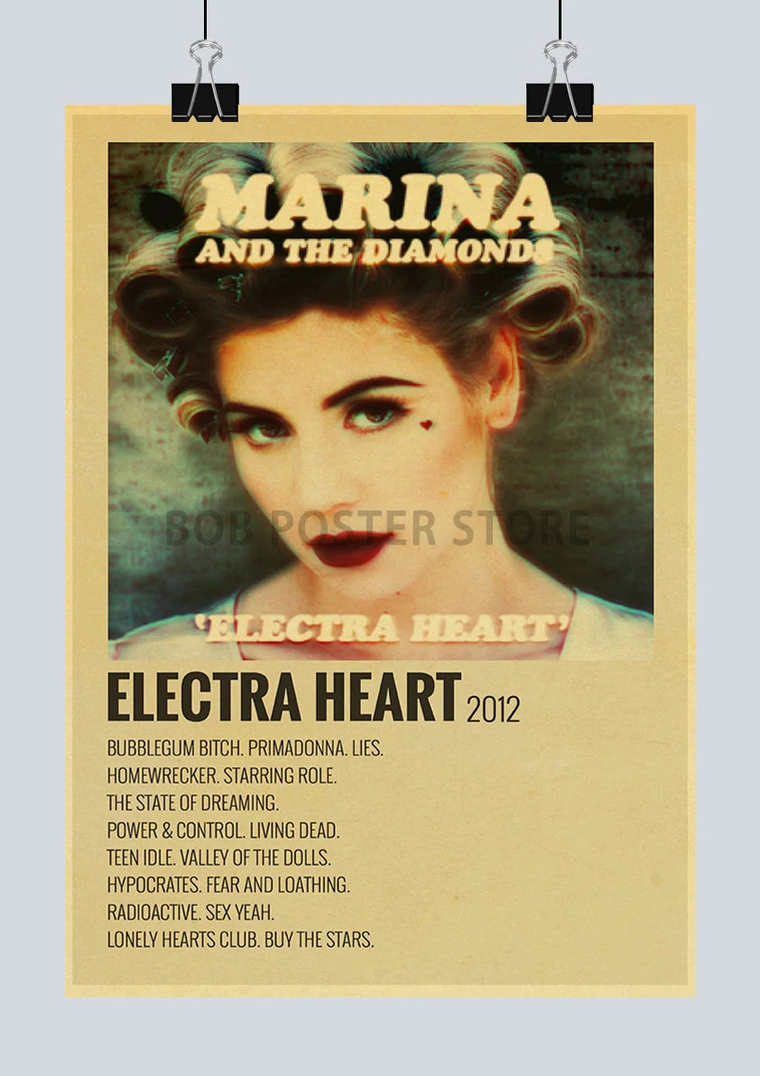 Classic Hot Singer Musician Poster Vintage Kraft Paper Decorative Collection Art Home Study Room Bar Cafe Door Gift Wall Sticker | Color:Q217-16