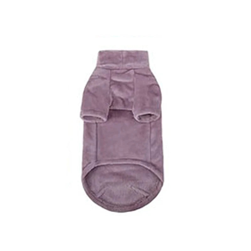 Warm Sphynx Cat Turtleneck Coat for Small Medium Dogs Clothes Jacket Kitten Costume French Bulldog Poodle Pug Outfits Sweater | Color:PURPLE