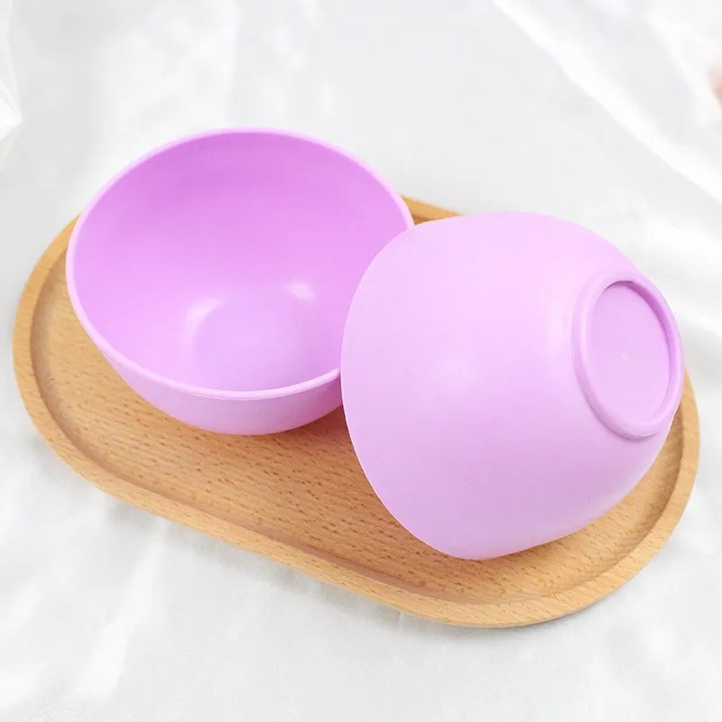 Silicone Face Mask Bowl Set Mask Stick Big Face Mask Powder Mixing Bowl Spatula Masks Brush DIY Skin Care Set Salon Beauty Tools | Color:Purple Bowl-1pc