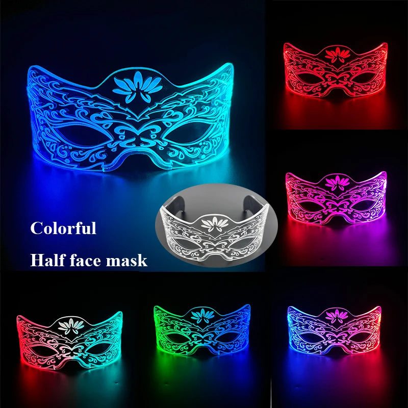 Fashion Luminous Decorative Glasses Neon Light Decoration LED Sunglasses For Nightclub DJ Dance Music Rave Costume Night | Lenses Color:656