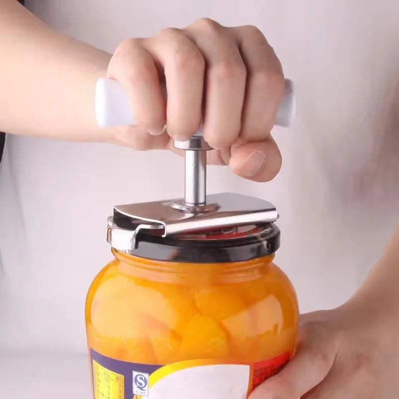 Adjustable Multi-function Bottle Cap Opener Stainless Steel Lids Off Jar Opener Labor-saving Screw Can Opener for Kitchen Gadget | 0