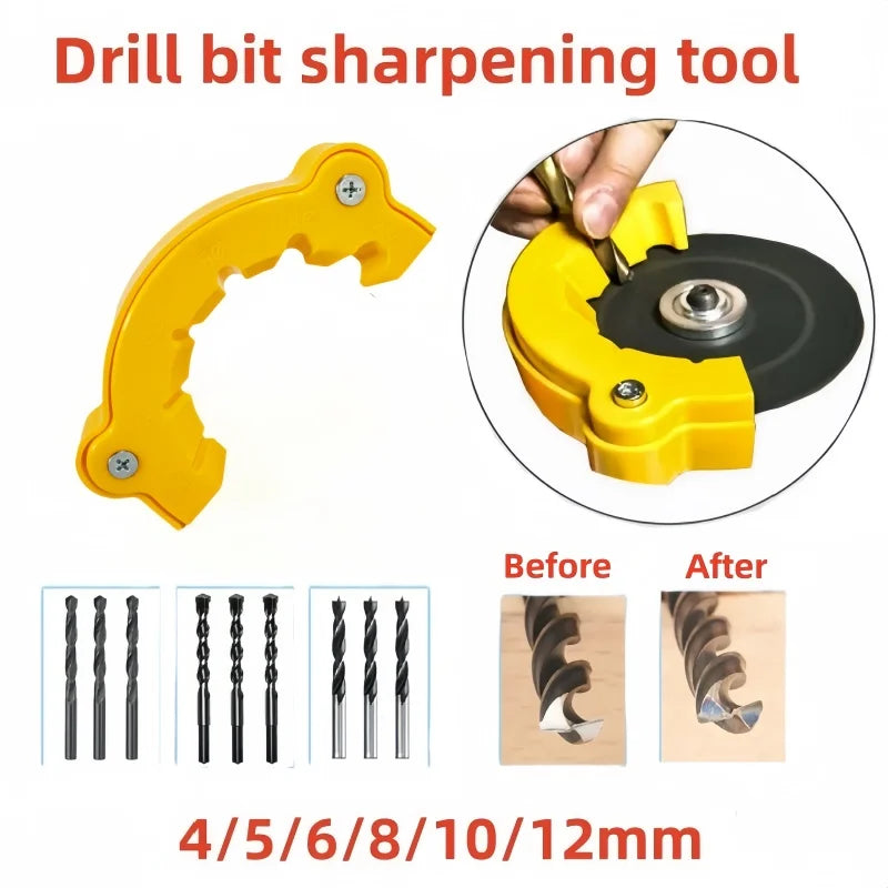 Multipurpose Drill Bit Grinding Sharpener Polishing Grinding Tool 125mm Angle Grinder Powered Tool Parts For 2-13mm Drill Bits | Color:D-Simple version
