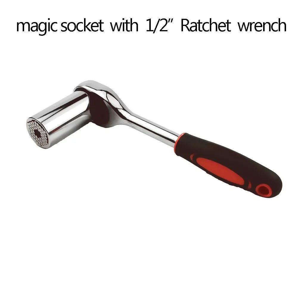 Onnfang 7-19/11-32mm Universal Ratchet Wrench Universal Socket Head, Household Socket Power/Hand Tool Wrench | 2