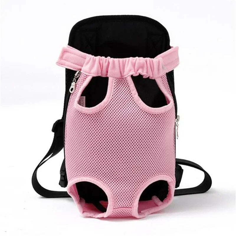Breathable Pet Dog Carrier Backpack Mesh Camouflage Outdoor Travel Products Shoulder Handle Bags for Small Dog Cats Chihuahua | Color:Pink