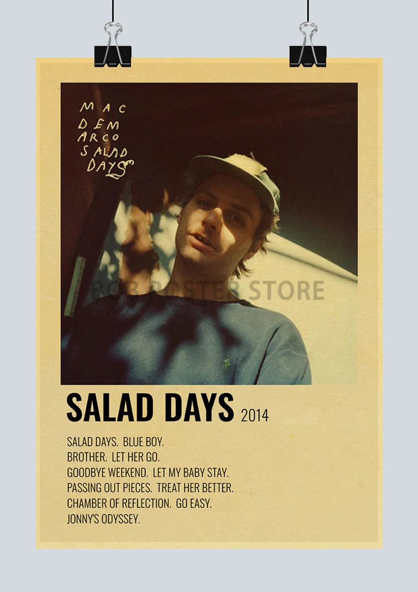 Classic Hot Singer Musician Poster Vintage Kraft Paper Decorative Collection Art Home Study Room Bar Cafe Door Gift Wall Sticker | Color:Q217-31