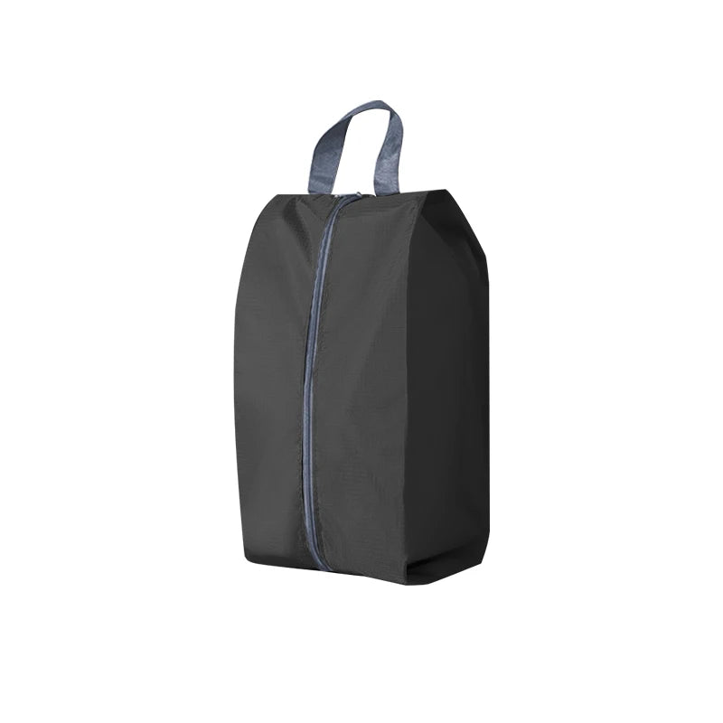 Dustproof Shoes Storage Bags Travel Portable Shoes Bag with Sturdy Zipper Pouch Case Waterproof Pocket Shoes Organizer | Color:black