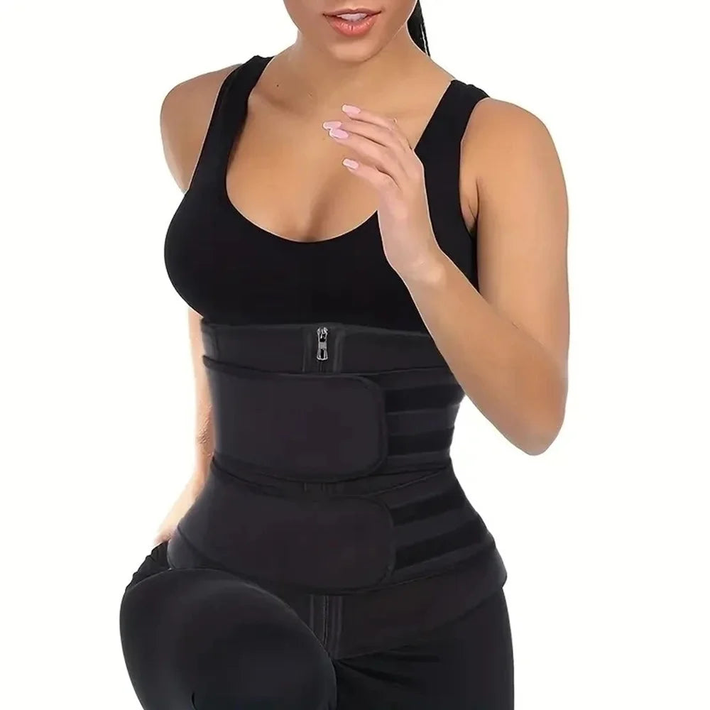 1pc Waist Trainer Slimming Body Shaper Fitness Belt Weight Loss Fat Burning Sport Girdle Sweat Trimmer Workout Cincher Shapewear | 4