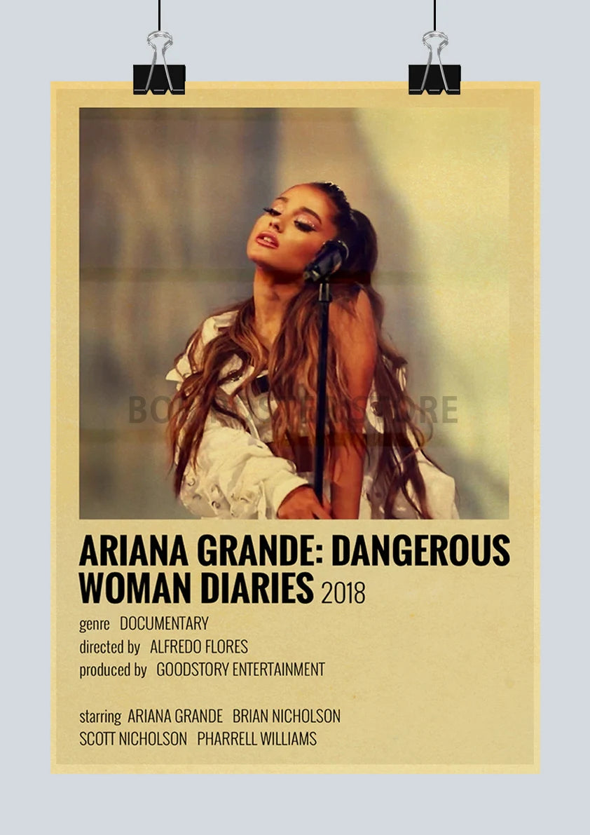 Classic Hot Singer Musician Poster Vintage Kraft Paper Decorative Collection Art Home Study Room Bar Cafe Door Gift Wall Sticker | Color:Q217-14