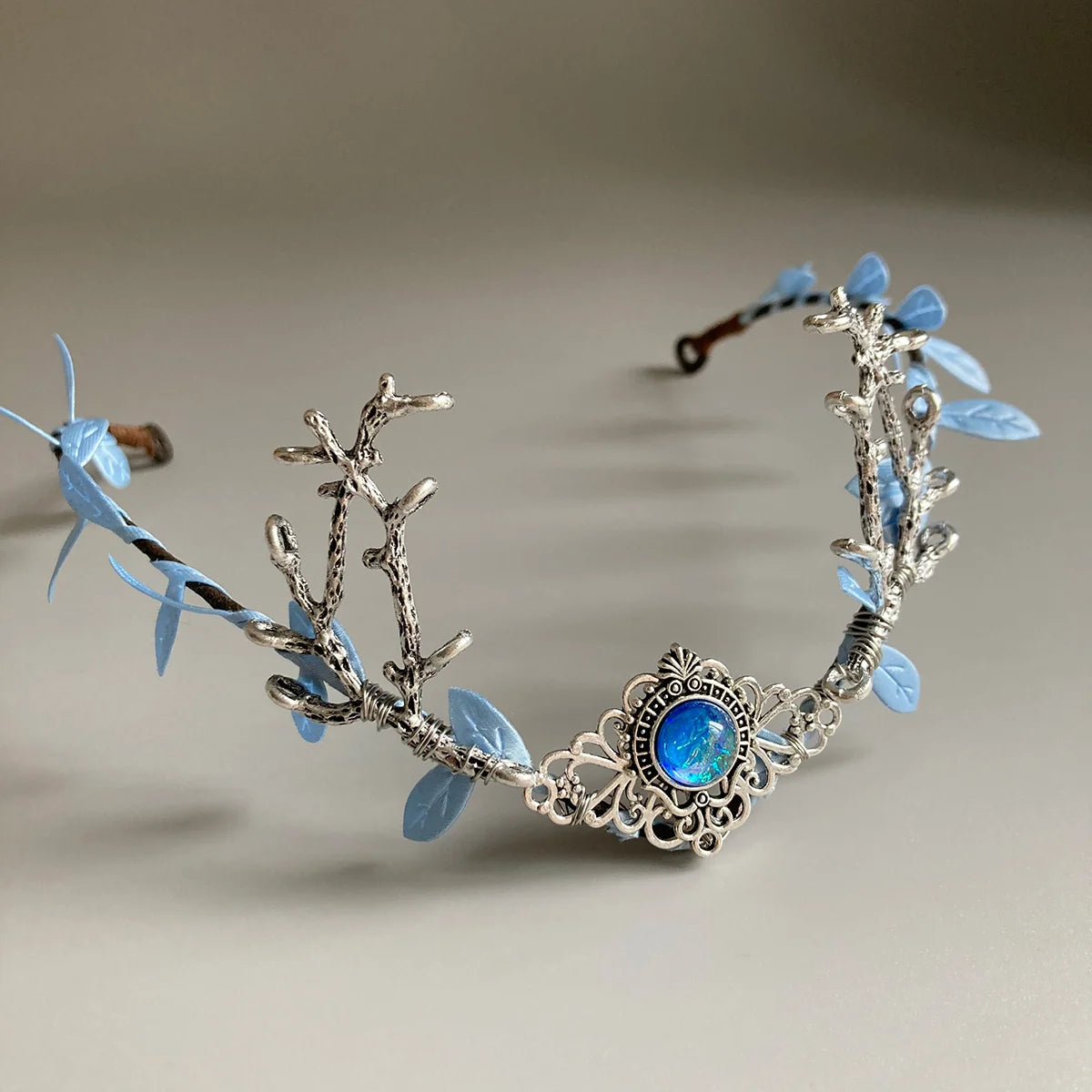 Elf Crown  Minimalist Woodland Tiara Deer Antlers Elven Headpiece Festival Boho Wedding Bride Fairy Costume Circlet Renaissance | 5