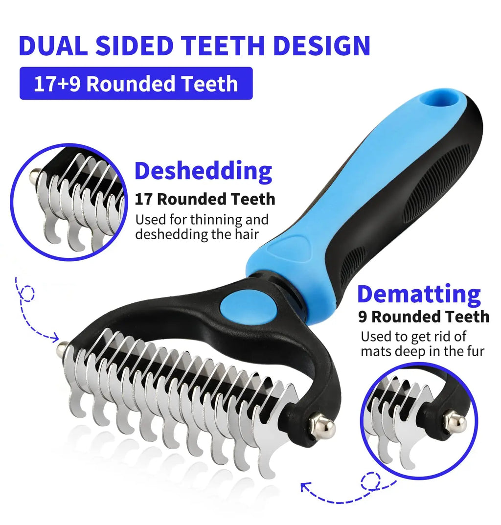 Professional Pet Deshedding Brush Dog Hair Remover Pet Fur Knot Cutter Puppy Cat Comb Brushes Dogs Grooming Shedding Supplies | 1