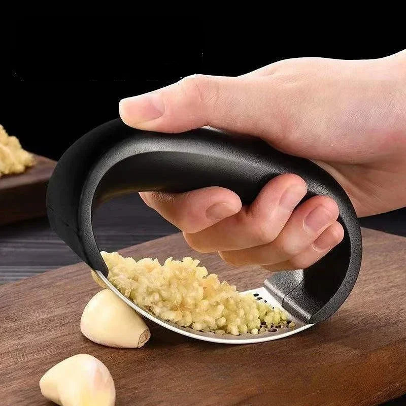 Stainless Steel Garlic Press Crusher Manual Garlic Mincer Chopping Garlic Tool Fruit Vegetable Tools Kitchen Accessories Gadget | 0