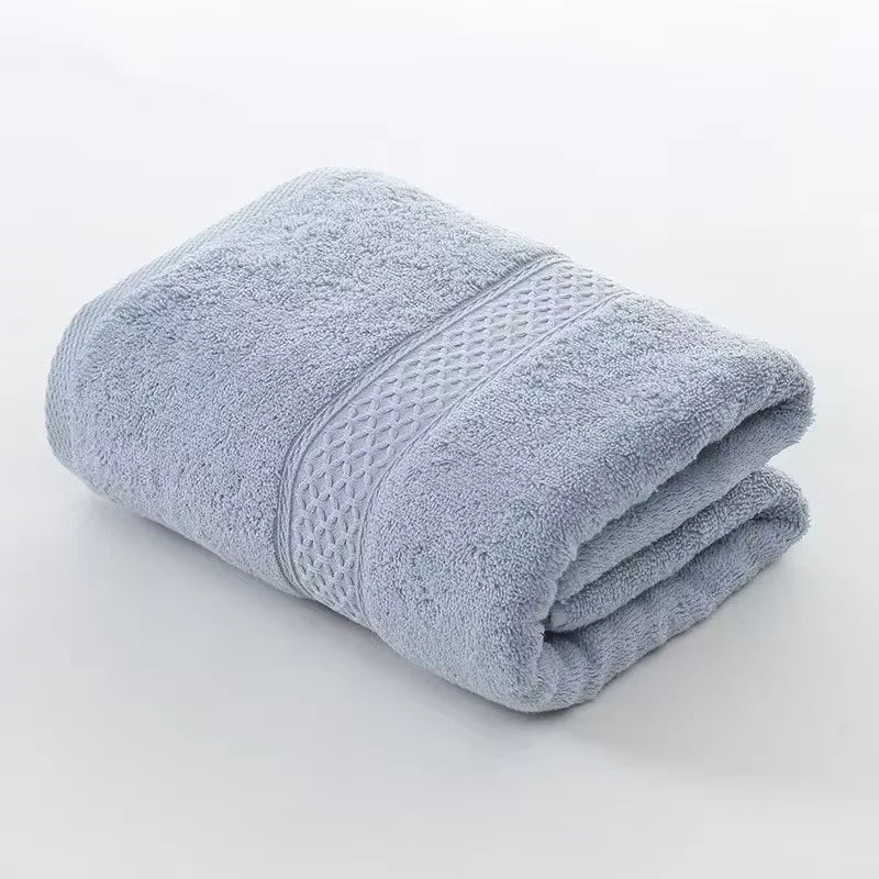 Bath Towel Washcloth Cotton Towel Solid Color Soft Absorbent Towels Multipurpose Use For Hotel Bathroom | 1