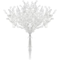 Artificial Flower Acrylic Water Droplet Handmade Valentine's Day Room Decor Wedding Bridal Bouquet Wreath Hairpin DIY Gift Candy | Color:Beige