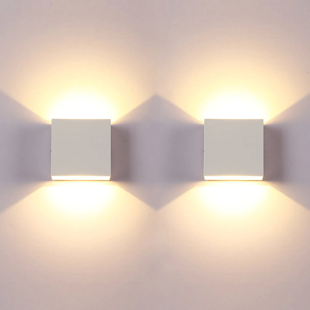 LED Wall Sconces 6W Modern Indoor Wall Lamp, White Up Down Wall Mount Lights for Living Room Hallway Bedroom Decor | 0