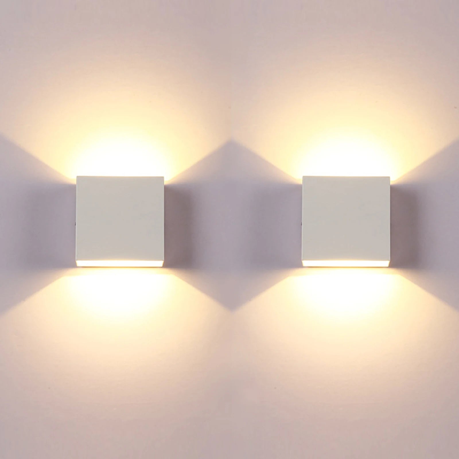 LED Wall Sconces 6W Modern Indoor Wall Lamp, White Up Down Wall Mount Lights for Living Room Hallway Bedroom Decor | 0