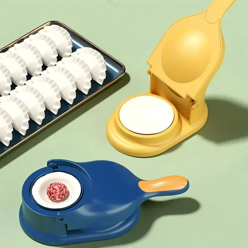 2 in1 Dumpling Maker DIY Kit Wrapper Presser Dough Pressing Ideal for Home Cooking Dough Skin Molder Machine Kitchen Gadgets | 1