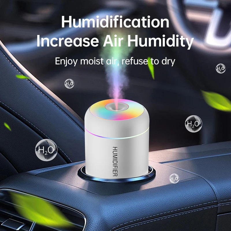 180ML Mini Air Humidifier USB Electric Aroma Diffuser Essential Oil Purifier Aromatherapy Mist Maker Lights For Car Home Bedroom | 1