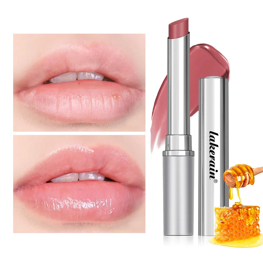 Long Lasting Moisturizing Lipstick Natural Lip Plumper Makeup Lip Plumping Gloss Cosmetics Exfoliating For Lip Care Product | Color:1pcs pink-1