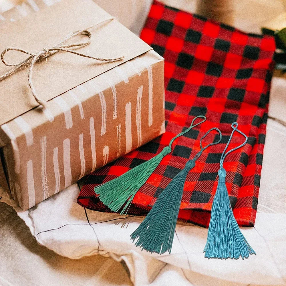 100pcs/lot 13cm Tassel Silk Fringe Silky Floss Bookmark Tassels Mini Tassels For DIY Craft Jewelry Making Souvenir Bookmarks | 3