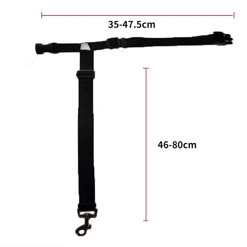 Solid Color Two-in-one Pet Car Seat Belt Nylon Lead Leash Backseat Safety Belt Adjustable Dogs Harness Collar Pet Accessories | 5
