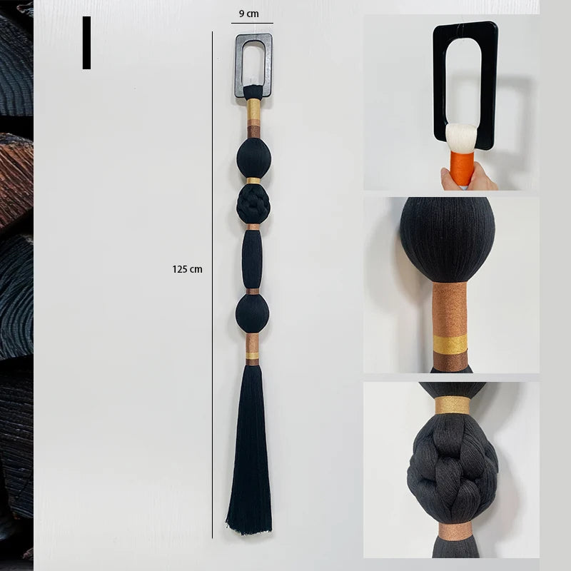 Boho Chic Art Decor Rope Knot Thick Polyester Luxury Woven Wall Hanging Decor For Wedding Or Living Room | Color:I-9x125cm