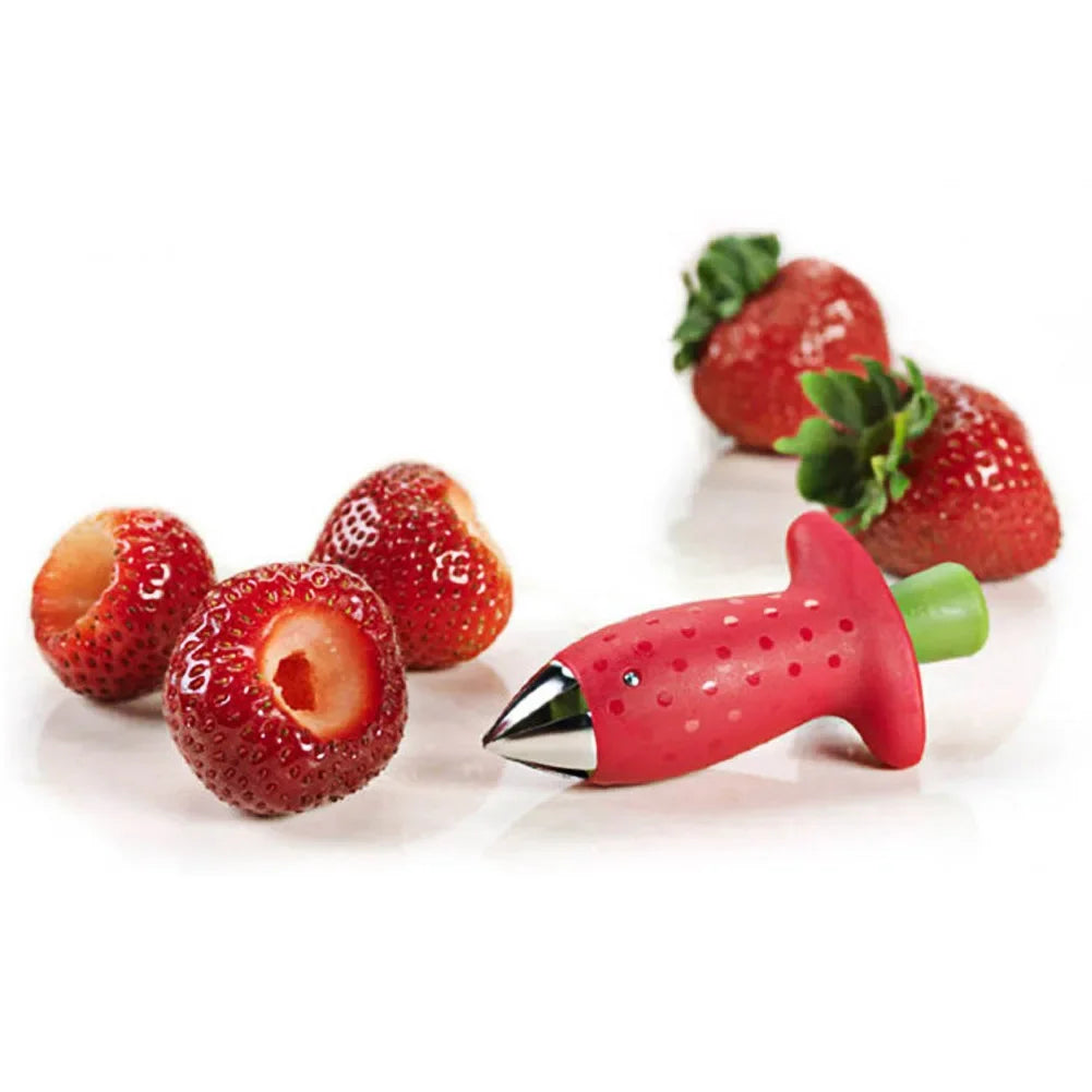 Strawberry Slicer Cutter Strawberry Corer Strawberry Huller Fruit Leaf Stem Remover Salad Cake Tools Kitchen Gadget Accessories | 4