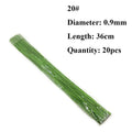 #26 #20 Paper Floral Wire 0.45mm/0.9mm Diameter 36cm 30mm Long Iron Wire Useds For DIY Nylon Stocking Flower Branche Making | Color:green 1