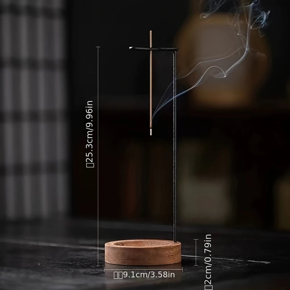 Creative Upside Down Incense Burner Incense Stick Holder Wooden Anti-Ash Design Incense stick Meditation Spa Room Home Decor | 5