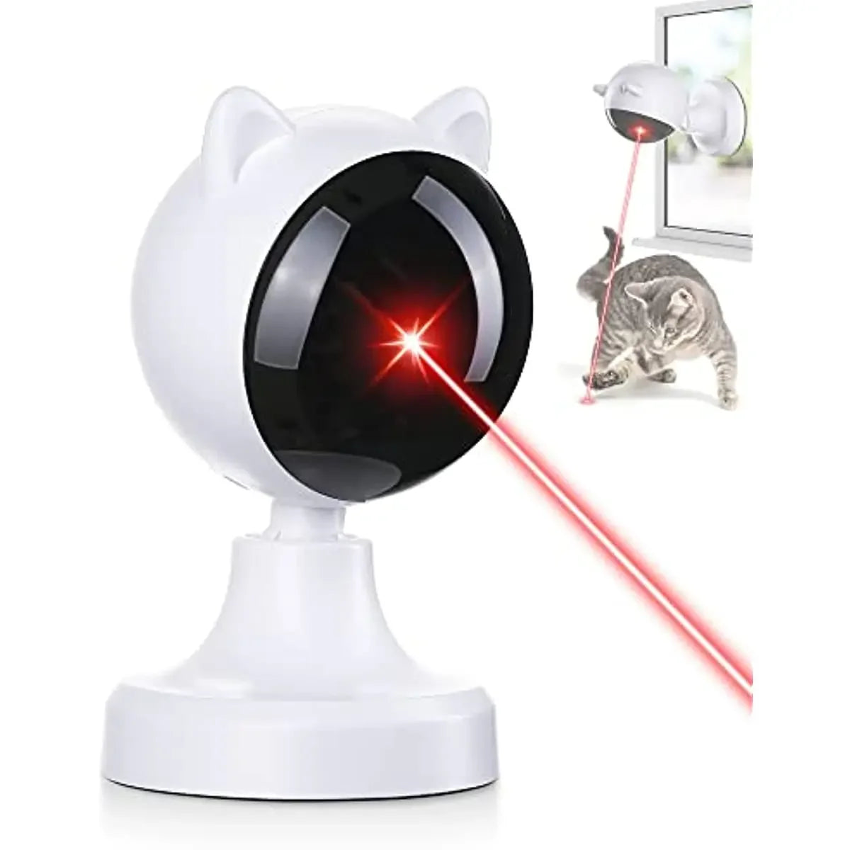 ATUBAN Automatic Laser Cat Toys,USB Rechargeable,Interactive Cat Toy for Indoor Cats Kitty Kittens Dog,Multifunctional Cat Toy | 0