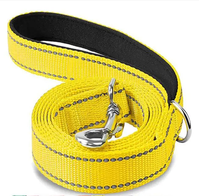 Reflective Pet Leash Dog Trainning Leashes Outdoor Leash Rope Cats Dogs Pet Walking Harness Collar Leader Rope 1.2m 1.5m 1.8m | Color:yellow