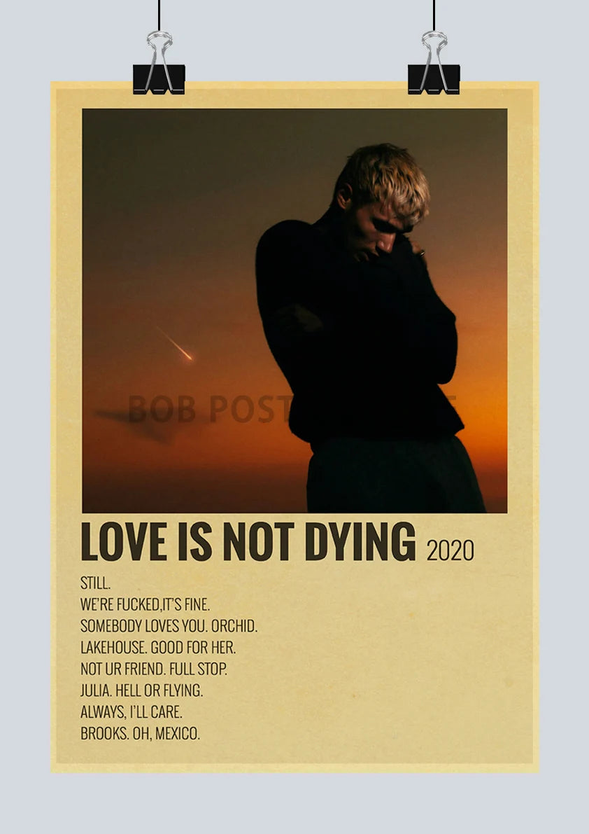 Classic Hot Singer Musician Poster Vintage Kraft Paper Decorative Collection Art Home Study Room Bar Cafe Door Gift Wall Sticker | Color:Q217-42