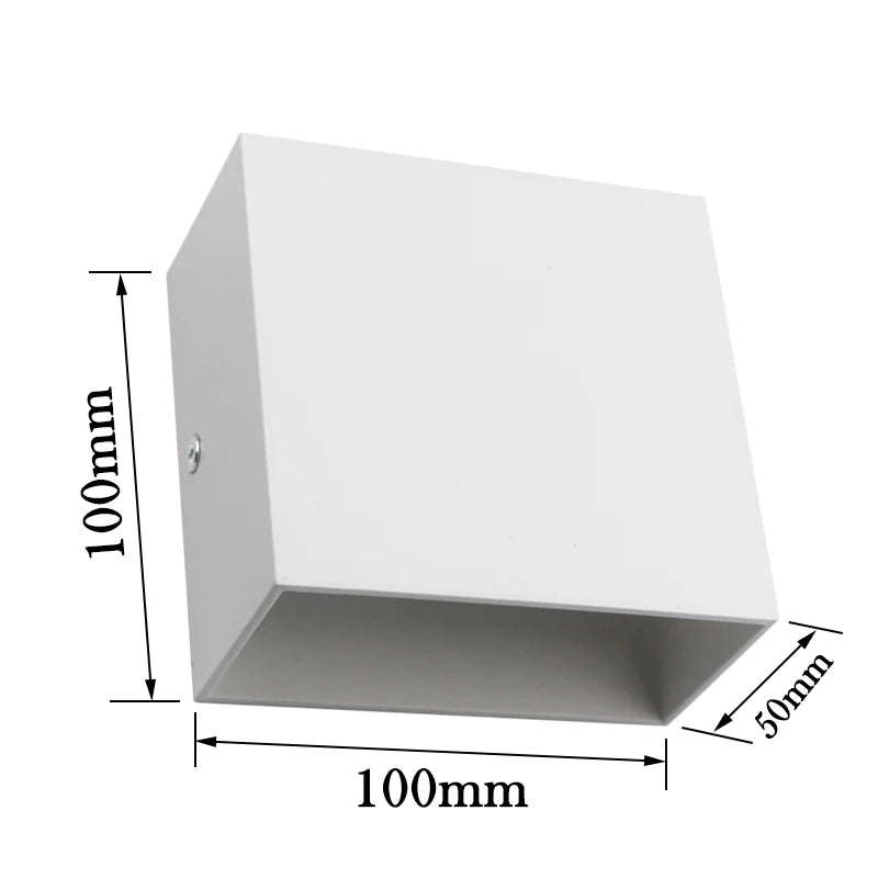 LED Wall Sconces 6W Modern Indoor Wall Lamp, White Up Down Wall Mount Lights for Living Room Hallway Bedroom Decor | 3
