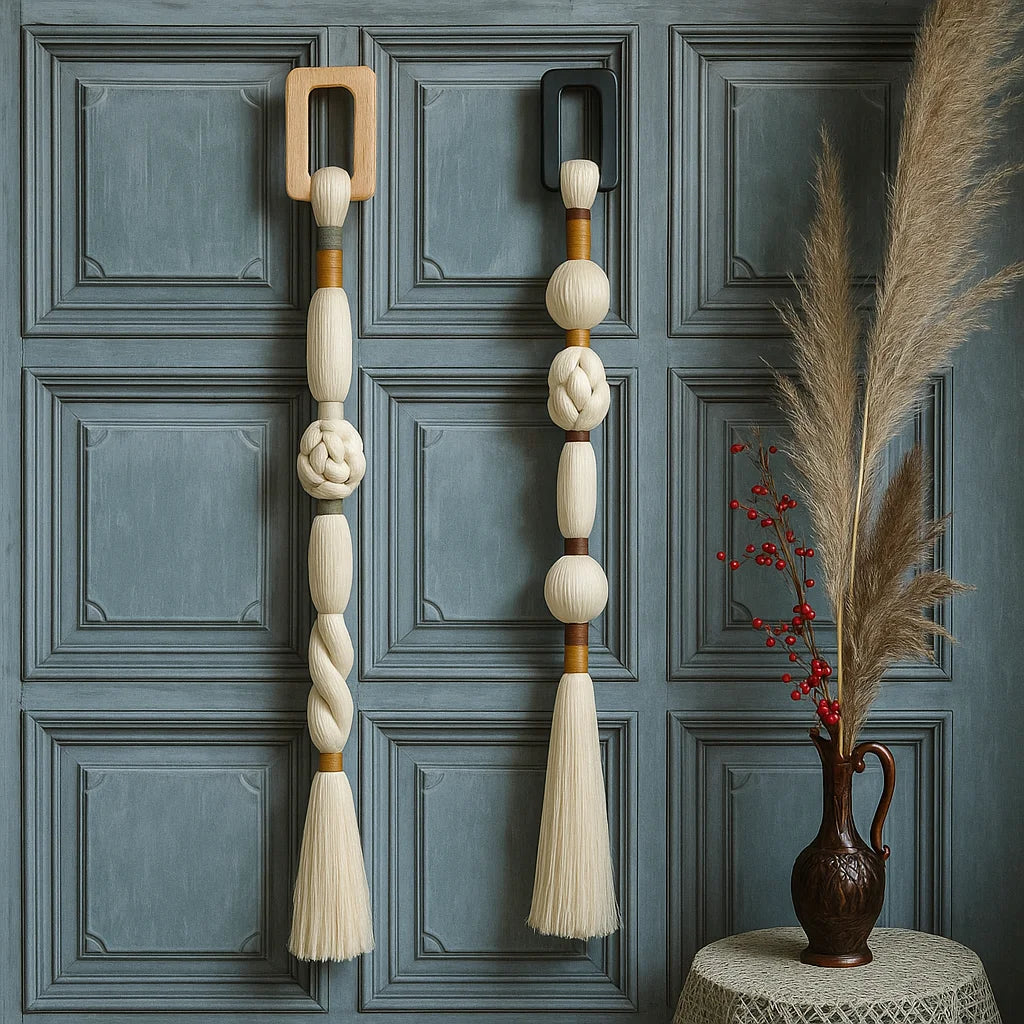 Boho Chic Art Decor Rope Knot Thick Polyester Luxury Woven Wall Hanging Decor For Wedding Or Living Room | 1