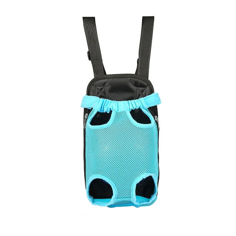 Breathable Pet Dog Carrier Backpack Mesh Camouflage Outdoor Travel Products Shoulder Handle Bags for Small Dog Cats Chihuahua | Color:Lake Blue