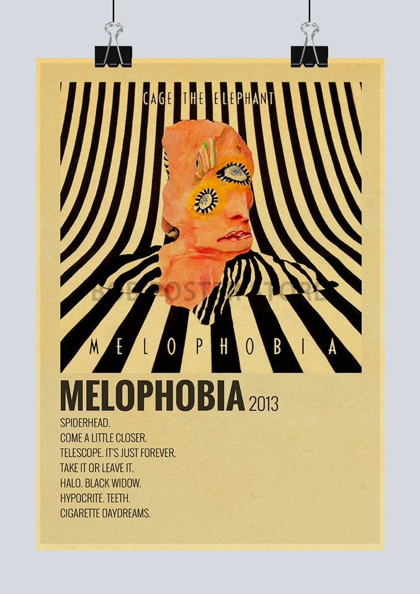 Classic Hot Singer Musician Poster Vintage Kraft Paper Decorative Collection Art Home Study Room Bar Cafe Door Gift Wall Sticker | Color:Q217-45