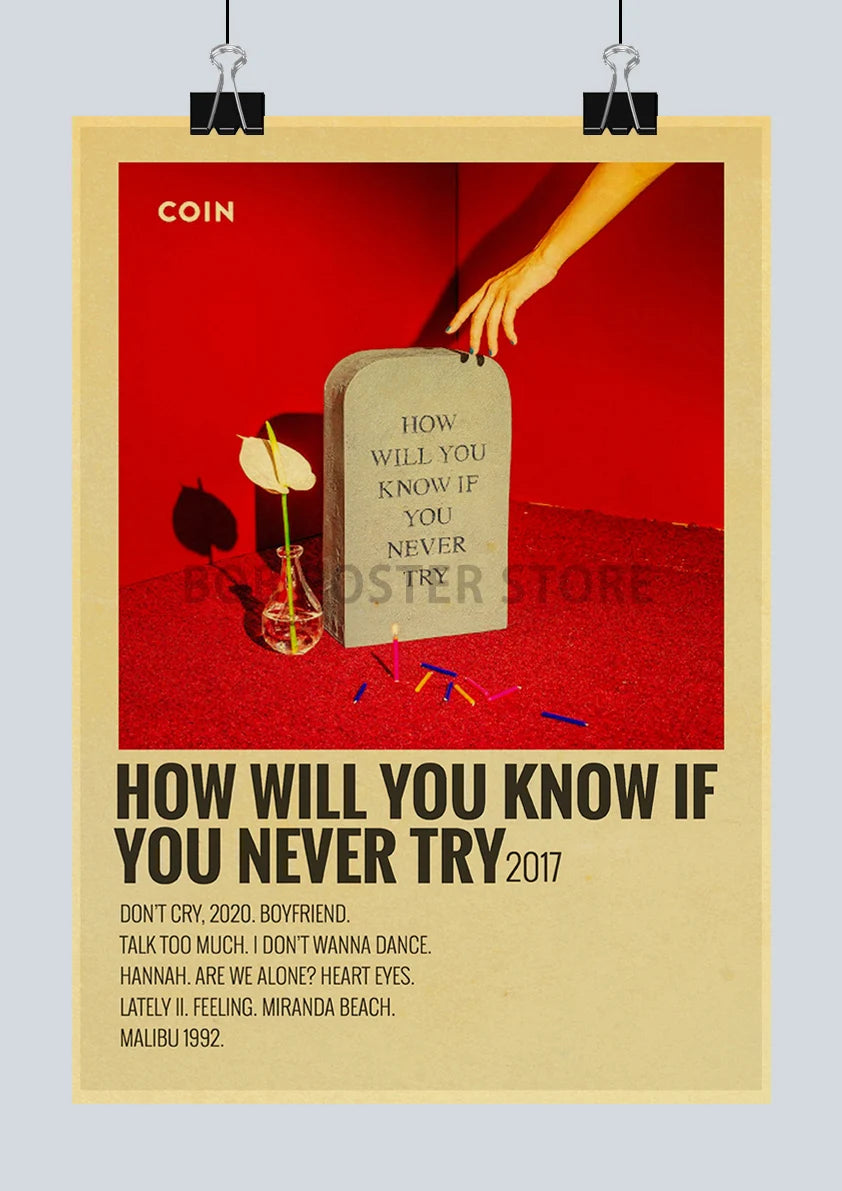 Classic Hot Singer Musician Poster Vintage Kraft Paper Decorative Collection Art Home Study Room Bar Cafe Door Gift Wall Sticker | Color:Q217-24