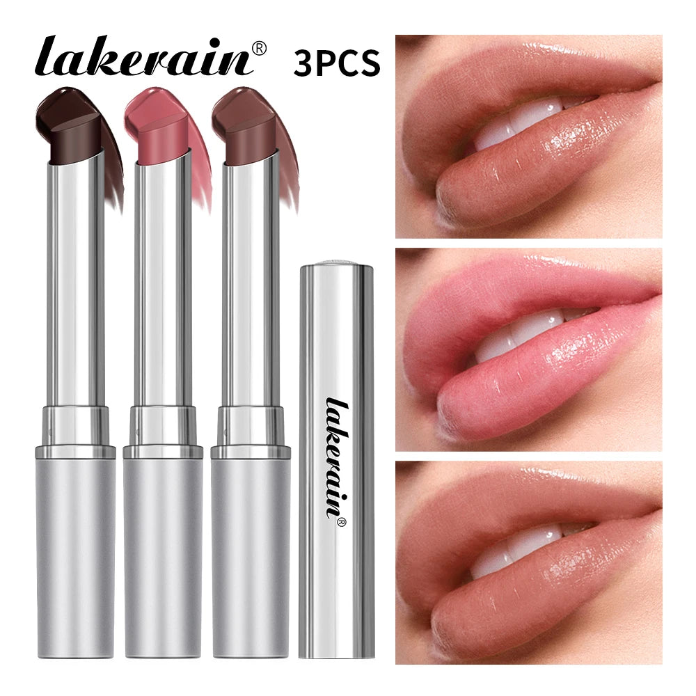 Long Lasting Moisturizing Lipstick Natural Lip Plumper Makeup Lip Plumping Gloss Cosmetics Exfoliating For Lip Care Product | Color:3 colors