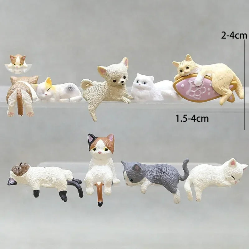 Home Decoration Cute Desktop Gifts Cartoon Simulation Edge Hang Cat Car Center Console Ornaments Decoration Car Accessories | 5