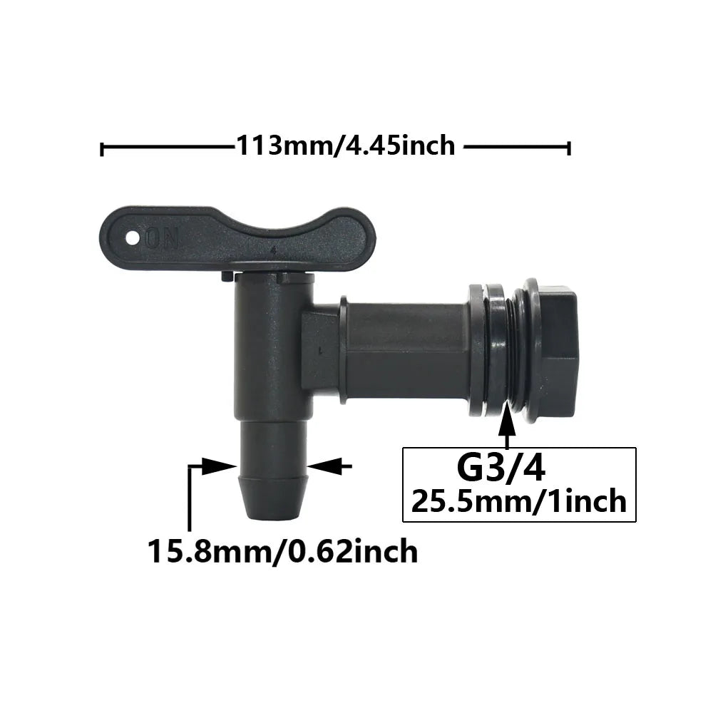 3/4" IBC Tank Tap Adapter Coarse Thread S60 to 5/8" Hose Connector Valves Fittings Garden Water Tanks Faucet Replacement | 4