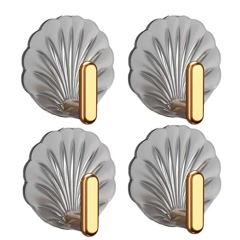4/2/1pcs Luxury Punch-Free Wall Hooks Strong Sticky Coat Hanger Rack Clothes Towel Bag Key Kitchen Door Organizer Easy Install | 5