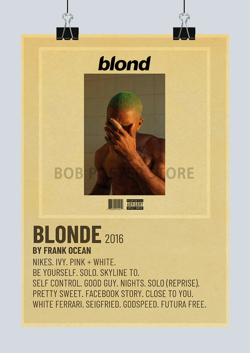 Classic Hot Singer Musician Poster Vintage Kraft Paper Decorative Collection Art Home Study Room Bar Cafe Door Gift Wall Sticker | Color:Q217-26