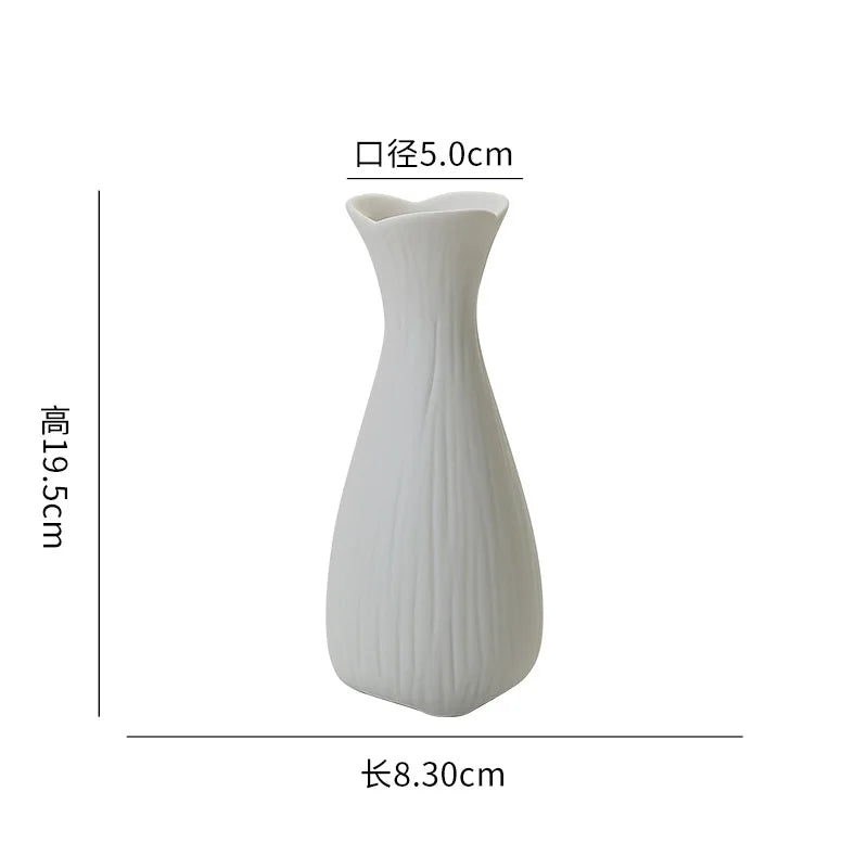 Home High-End Sensory Embryo Flower Vase Interior Decoration Ceramic Vase Artistic Decoration Desktop Flower Vase | Color:E