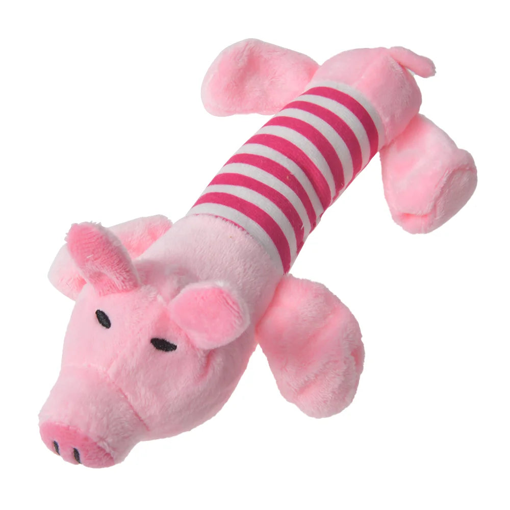 Cats and Dogs Pet Plush Dinosaur Toys Interactive Dog Chew Toys Plush Stuffing Pet Supplies Dog Toys for Small Dogs | Color:Pink