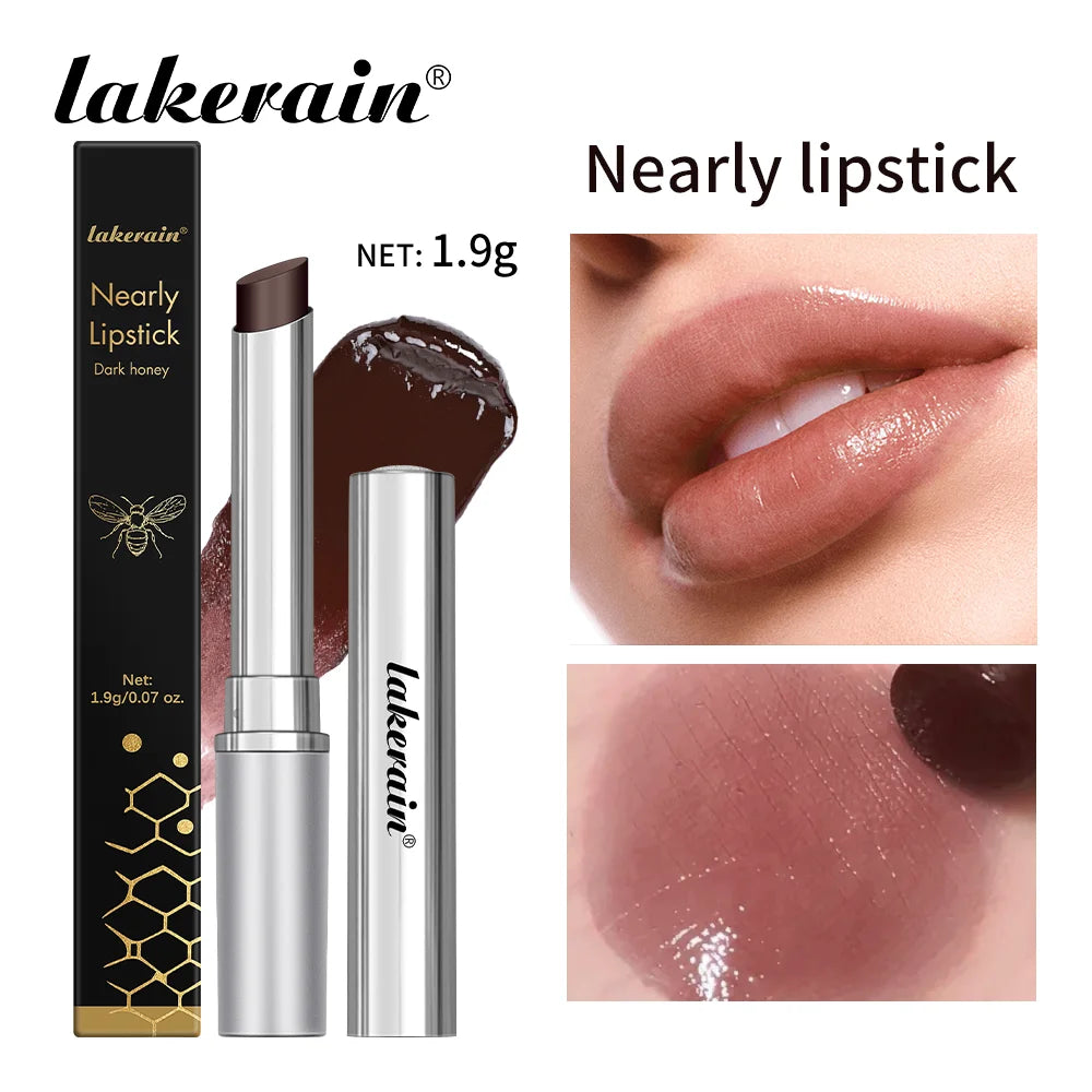 Long Lasting Moisturizing Lipstick Natural Lip Plumper Makeup Lip Plumping Gloss Cosmetics Exfoliating For Lip Care Product | Color:Black